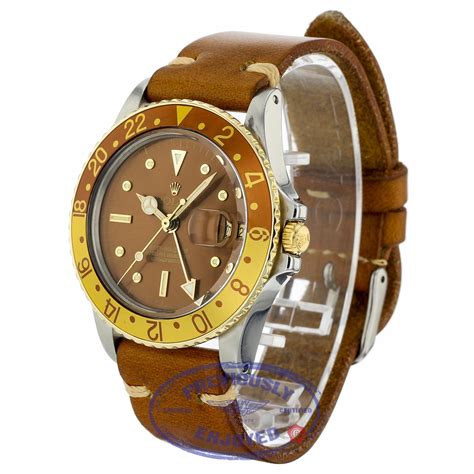 rolex gmt brown strap